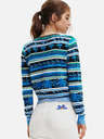 Desigual Blauer gestreifter Damenpullover von Desigual Rainforest