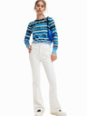 Desigual Blauer gestreifter Damenpullover von Desigual Rainforest