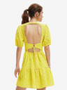 Desigual Gelbes gemustertes Damenkleid Desigual Limon