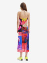 Desigual Rotes gemustertes Maxikleid für Damen Desigual Montpellier