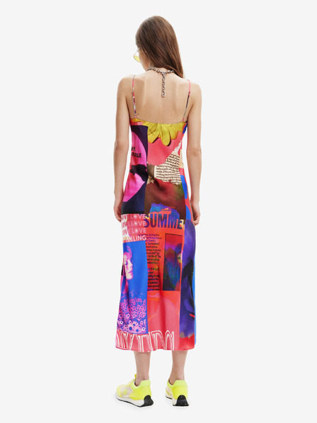 Desigual Rotes gemustertes Maxikleid für Damen Desigual Montpellier