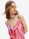 Desigual Rotes gemustertes Maxikleid für Damen Desigual Montpellier
