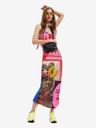 Desigual Rotes gemustertes Maxikleid für Damen Desigual Montpellier