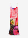 Desigual Rotes gemustertes Maxikleid für Damen Desigual Montpellier