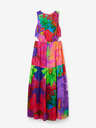 Desigual Lila und rosa gemustertes Maxikleid für Damen mit Ausschnitten Desigual Sandall