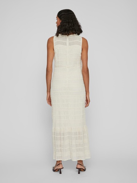 Vila VILA Hilma Creme Damen Maxikleid
