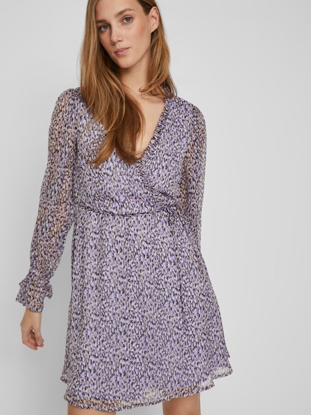Vila Violettes gemustertes Wickelkleid für Damen VILA Falia
