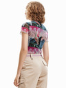 Desigual Desigual Colibrí grün und rosa gemusterter Body für Damen