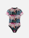 Desigual Desigual Colibrí grün und rosa gemusterter Body für Damen