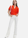 Desigual Orange Desigual Preston Damen-Spitzenshirt