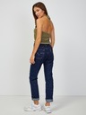ONLY Khakifarbenes geripptes Kurzarm-Top ONLY Emma