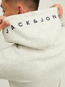 Jack & Jones Jack & Jones Star Hellgrauer karierter Kapuzenpullover