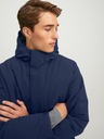 Jack & Jones Dunkelblauer Jack & Jones Blatiger Kapuzenparka