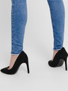 ONLY Blaue Skinny Fit-Jeans mit ausgefransten Säumen ONLY Blush