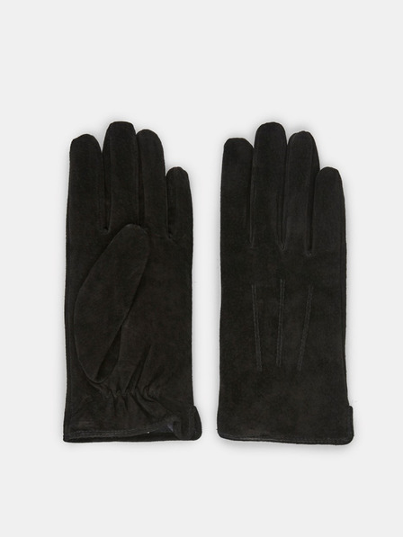 Pieces Schwarze Wildlederhandschuhe Pieces Nellie