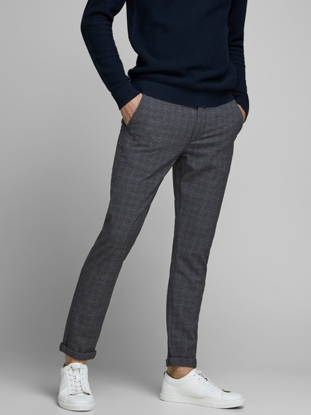 Jack & Jones Grau gemusterte Jack & Jones Marco-Hose