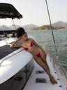 DORINA Roter Damen Bikiniunterteil DORINA Bandol