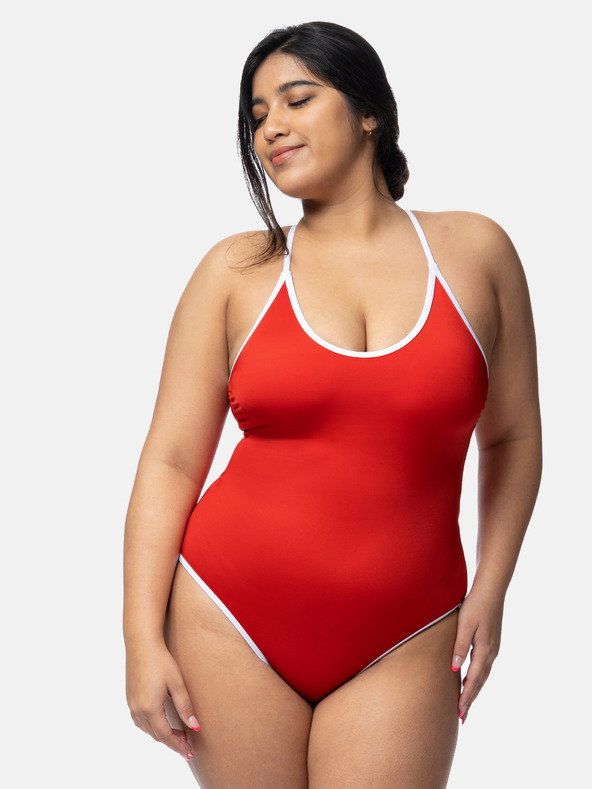 DORINA Roter Damen-Badeanzug einteilig DORINA Bandol