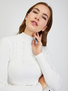 Orsay Weißer Damen Ripppullover ORSAY