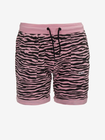 ALPINE PRO Rosa gemusterte Damen-Trainingshorts ALPINE PRO Lonia