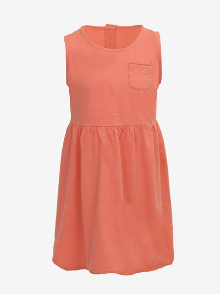 ALPINE PRO Orangefarbenes Mädchenkleid ALPINE PRO GUSTO