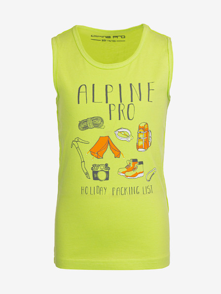 ALPINE PRO Grünes Kinder-T-Shirt ALPINE PRO ONOLO