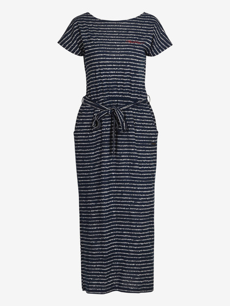 ALPINE PRO Dunkelblau gestreiftes Damenkleid ALPINE PRO CODDA