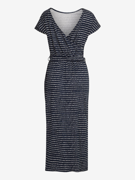 ALPINE PRO Dunkelblau gestreiftes Damenkleid ALPINE PRO CODDA
