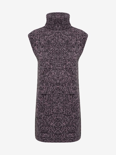 ICHI Lila und schwarze Pulloverweste ICHI