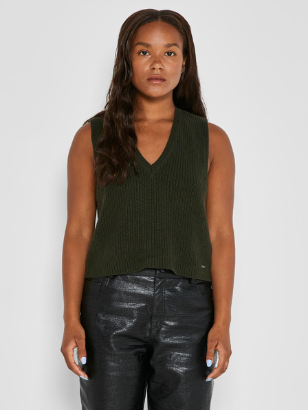 Noisy May Khakifarbene Pullover-Weste Noisy May Rossita