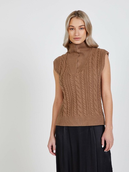 Vila VILA Felini Braune Pullover-Weste