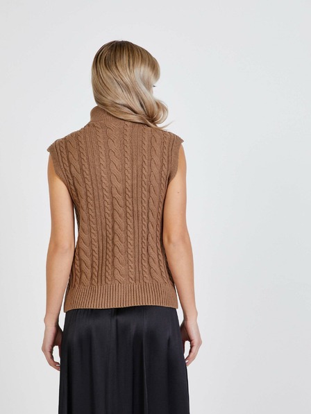 Vila VILA Felini Braune Pullover-Weste