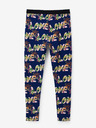 Desigual Dunkelblaue gemusterte Leggings für Mädchen Desigual Garden