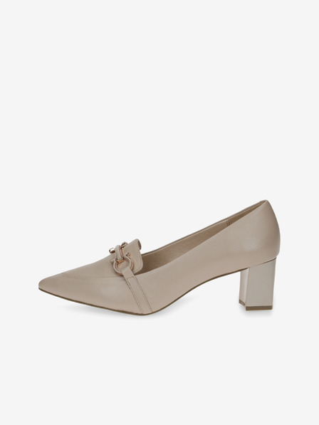 Caprice Beige Damen Caprice Lederpumps