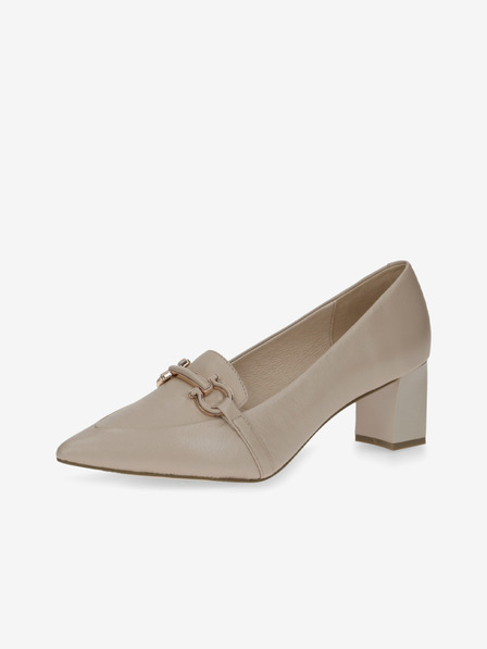 Caprice Beige Damen Caprice Lederpumps