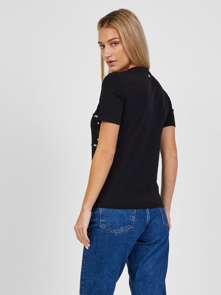 Liu Jo Schwarzes gemustertes Damen-Shirt Liu Jo