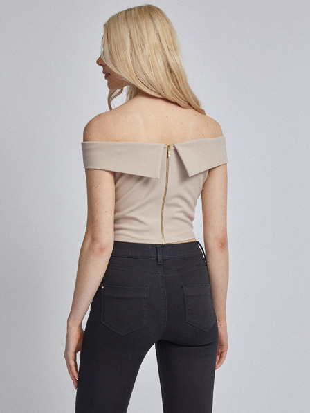 Dorothy Perkins Beigefarbenes Crop-Top Dorothy Perkins