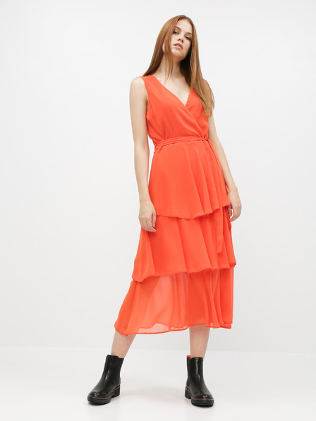 Dorothy Perkins Dorothy Perkins orangefarbenes Midikleid