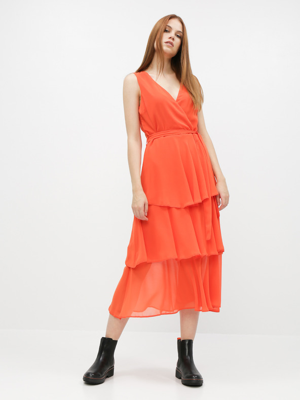 Dorothy Perkins Dorothy Perkins orangefarbenes Midikleid