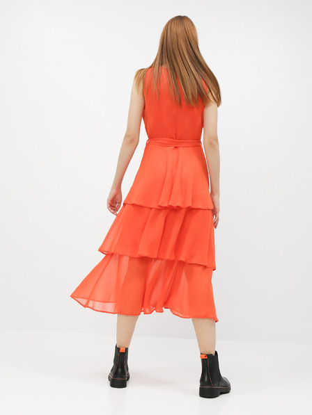 Dorothy Perkins Dorothy Perkins orangefarbenes Midikleid