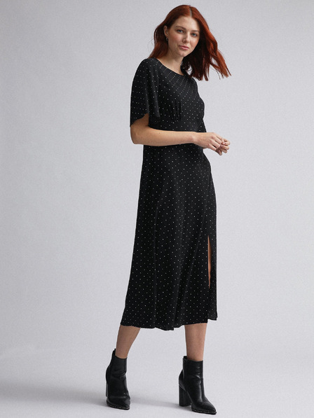 Dorothy Perkins Dorothy Perkins Schwarzes gepunktetes Midikleid