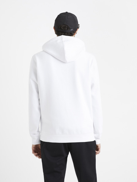 Celio Weißer Herren-Kapuzenpullover Celio Vesix