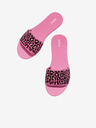 Melissa Melissa Savage Slide Schwarz und Rosa Damen Flip Flops