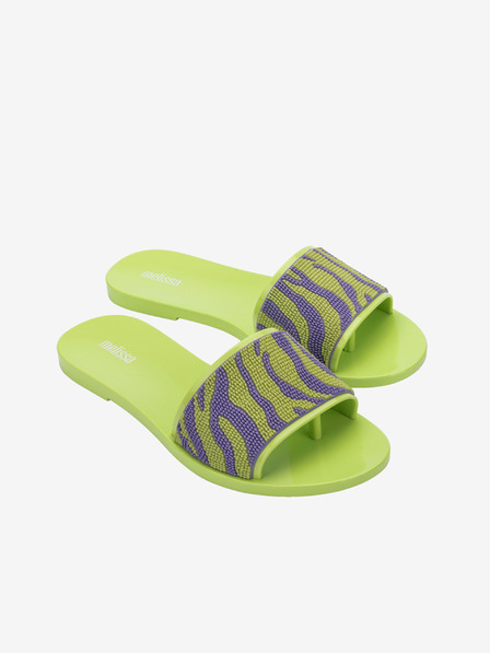 Melissa Lila und Grün Damen Melissa Savage Slide Flip Flops