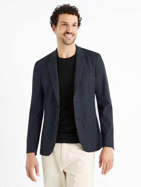 Celio Dunkelblauer Herren-Slim-Fit-Blazer Celio Cuseverin