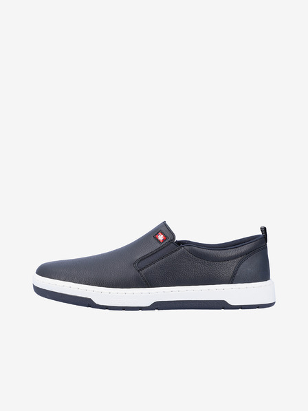 Rieker Dunkelblaue Herren-Sneakers aus Leder Rieker