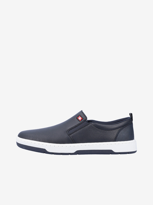 Rieker Dunkelblaue Herren-Sneakers aus Leder Rieker