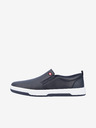 Rieker Dunkelblaue Herren-Sneakers aus Leder Rieker