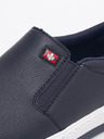 Rieker Dunkelblaue Herren-Sneakers aus Leder Rieker