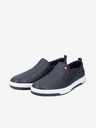 Rieker Dunkelblaue Herren-Sneakers aus Leder Rieker